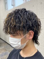 スターズ 川越店(STARS)&nbsp;ツイストスパイラルパーマ　ハイライトウルフヘア