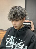 スキル(SKILL) 波巻きハイライト 福岡メンズパーマ