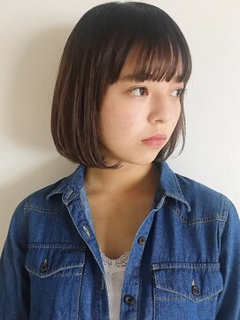 ベラ 自由が丘(BELLA) 【BELLA】透け感、艶感ストレートボブ 【透け感カラー】