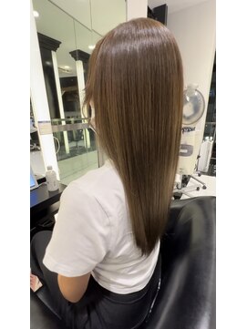 エアー 銀座タワー(AIR) ツヤ髪スタイル/くすみカラー/美髪/ケアカラー　【榛葉】