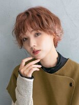 アース 新越谷店(HAIR&MAKE EARTH) フェザーマッシュショート×ブリーチピンク