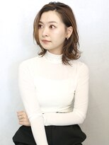 バース(BIRTH)&nbsp;天神【BIRTH】くびレイヤー×外ハネボブパーマ×グレーベージュ