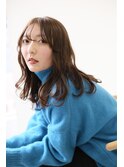 大人かわいい流れる顔まわりカット/長めシースルー前髪