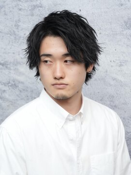 ロバーツヘアー 吉祥寺店 メンズウルフアップバング〈吉祥寺/男性/メンズ/バーバー〉