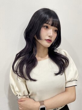 ゼスト 吉祥寺店(ZEST) ブルーラベンダー/姫カット/韓国ヘア　吉祥寺桜