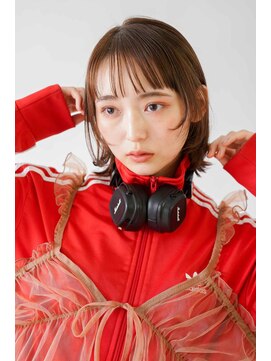 シェル 立川(shell) くびレイヤーエモージュグレージュカラーくびれショート【立川】