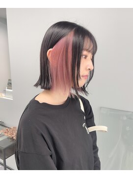 ノード(NODO) ピンクのコントラストインナーカラー