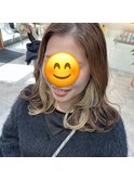 インナーカラー×ホワイトベージュ