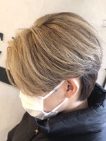 エデアンホンテン メンズサロン(EDEAN 本店 （旧：EDEAN 上通）)&nbsp;熊本メンズカット センターパート ハイライトメッシュ 韓国風