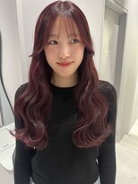 ヴァイス 新宿店(VAICE) ブリーチなしダブルカラー ボルドーカラー