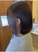 インナーカラーホワイトピンク