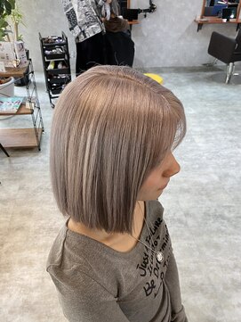 シールドヘアー 沖縄 新都心(C'LD Hair) シルバーベージュカラー/那覇美容室#おもろまち美容室