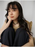 くせ毛風パーマ　ロングパーマ　ニュアンスパーマ