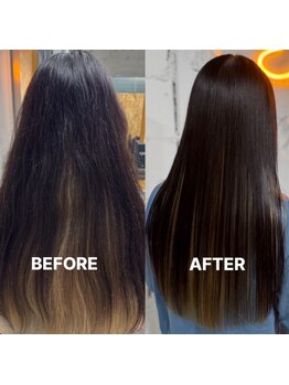 高品質な薬剤でどんな悩みも改善◎髪質改善はもちろんブリーチやハイダメージ毛でもストレート対応可能！