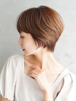 オーバーヘアー 池袋店(over hair) 丸みショート×シアーベージュ
