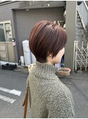 透明感ピンクブラウン