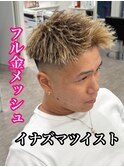 MEN’S HAIR/サーフカール/刈り上げセンターパート/南堀江