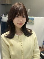 ヌヌ 渋谷 原宿 明治神宮前(nunu)&nbsp;レイヤーカットウルフカットボブグレージュオリーブべージュ