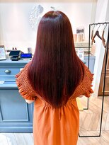 フロラクロマ 上通NEWS裏(FLORACHROMA)&nbsp;ロングヘアでも毛先までツヤツヤのボルドーカラー！