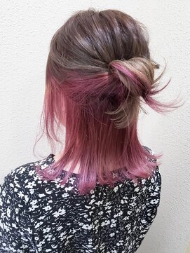 リーフェ バイアルティナ(Rife by artina) インナーカラー×カシスピンク 【Rife海老名】