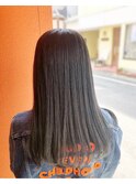 dee グレージュ×ストレート