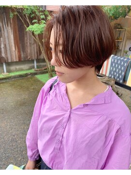 ブルー(BLUE) #BLUE ショートボブ