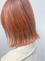 テトヘアー(teto hair) bob(ボブウルフ、切りっぱなし、オレンジ)