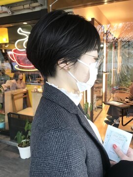 モリオフロムロンドン 原宿本店(morio from London) 【morio 原宿】小顔　大人　マッシュ　ショート