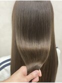 髪質改善アッシュカラー