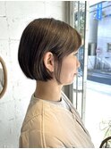 オリーブベージュミニボブ