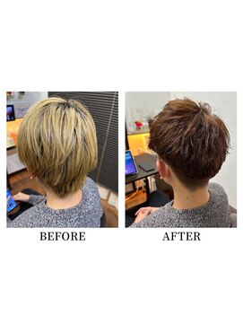 ヘアーメイク クーラ 行橋店(Hair make CURA) 10代20代韓流☆ツイストパーマショートマッシュショコラブラウン