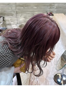 ヲタク(wotaku.) ボルドーカラーブリーチカラーラベンダーカラーダブルカラー