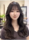 韓国ヘア/くびれヘア/ウェーブ/顔まわり/似合わせ/谷町四丁目