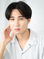 モッズヘアメン 札幌月寒店(mod's hair men) 20代30代センターパートアッシュブラック王道マッシュh札幌月寒