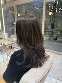 【橋本姫奈】レイヤーカット×グレージュ