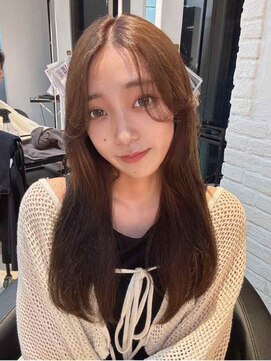 ダブル(W) ブラウンカラー/ストレートロング