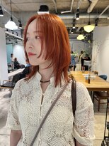 キャロルガーデンズ ボコカ 表参道(Carroll Gardens bococa)&nbsp;【kacho】オレンジ×ステップカット