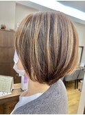 アンブレラカラーで白髪ぼかし