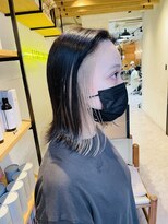 エイト 福岡天神店(EIGHT fukuoka)&nbsp;ブラックカラー×ホワイトベージュ