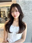 レイヤーカット小顔に見せるヘア/韓国ヘア/髪質改善/福岡/博多