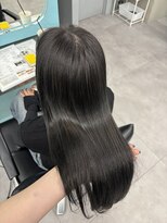 ノー バイ イオエ 西梅田(no. by ioe)&nbsp;ブリーチなしカラー/髪質改善/ミルクティーベージュ/小顔へア