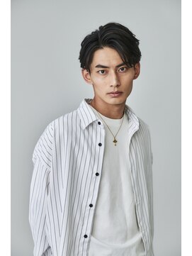 ロンドオム 池袋(Lond Homme) men's/メンズ/メンズカット/ブリーチ/センターパート/池袋