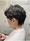 メンズナチュラル色気の大人センターパート♯47京都河原町