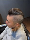 イケオジ リーゼント風 大人モヒカン ツーブロックショート