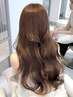 【透明感】カット+ブリーチなしWカラー+トリートメント