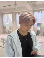 ミュー(Mu)&nbsp;ミルクティーピンクベージュ　ベージュ　メンズスタイル