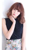 厚めバングのボルドークラシカルウェーブ