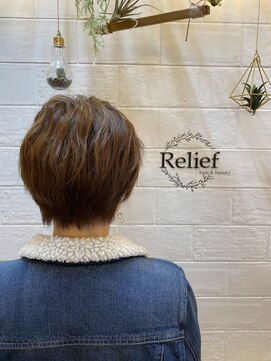 リリーフ(hair&beauty Relief) 【Relief】アクティブショートボブレイヤー