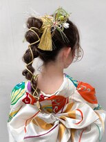 成人式ヘアアレンジ 振袖ヘア ヘアアレンジ ポニーテール