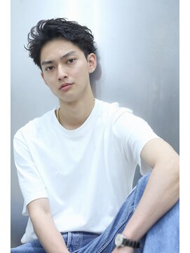 リップスヘアー 銀座(LIPPS hair) アップバングパーマ